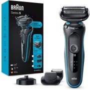 Braun Series 5cs Wet&Dry Elektrorasierer mit 3 flexiblen Klingen, Barttrimmer und Ladestand