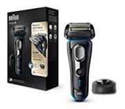 Braun Series 9 Elektrorasierer Herren 9240s, mit Ladestation, Reise-Etui, schwarz/blau