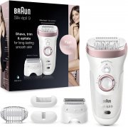 Braun Silk-&eacute;pil 9 Wet&Dry Epilierer f&uuml;r Haarentfernung mit Rasier- und Trimmeraufsatz
