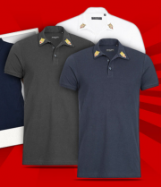 BRAVE SOUL Venom Herren X3 Button Polo-Shirts bei SportSpar f&uuml;r 9,50 Euro