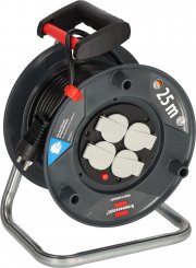 &lrm;Brennenstuhl 1218050500 Garant V2 25 Meter Kabeltrommel f&uuml;r Innen mit 4 Schutzkontakt-Steckdosen