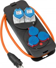 Brennenstuhl CEE 230V Camping Stromverteiler mit Schutzkontakt-Stecker