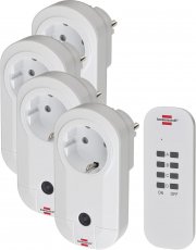 Brennenstuhl Comfort-Line 4er Funk-Steckdosen-Set inkl. Handsender