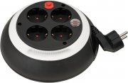 Brennenstuhl Comfort Line Kabeltrommel mit 4 Schutzkontaktsteckdosen und 3m Kabel