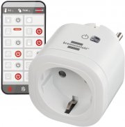 Brennenstuhl Connect WA 3000 XS01 WLAN Steckdose kompatibel mit Alexa und Google Assistant
