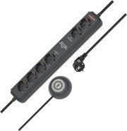 Brennenstuhl Eco-Line Comfort Switch Plus 6-Fach Steckdosenleiste mit beleuchteten Fu&szlig;schalter