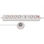 Brennenstuhl Eco-Line Comfort Switch Plus, Steckdosenleiste 6-fach
