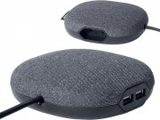 Brennenstuhl Ladestation und M&ouml;bel-Steckdose mit 1x Euro-Steckdose und 2X USB-Charger