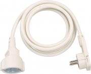 Brennenstuhl Qualit&auml;ts-Kunststoff-Verl&auml;ngerungskabel (2m Kabel) wei&szlig;