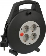Brennenstuhl Vario Line 4-fach Indoor-Kabeltrommel mit 10 Meter Kabel