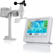 Bresser &lrm;7002581 5-in-1 WLAN Funk Wetter Center mit 5,7 Zoll Farb-Display und Au&szlig;ensensor