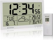 Bresser MyTime Jumbo Funkuhr und Wetterstation Funk mit Au&szlig;ensensor