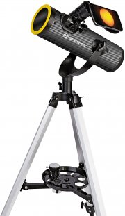 BRESSER Solarix 76/350 Teleskop mit Stativ, Sonnenfilter und Smartphone-Halterung
