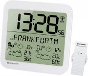 Bresser Wanduhr Funk Wetterstation mit Au&szlig;ensensor mit 4 Tage und N&auml;chte Wettervorhersage