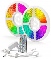 Brilite 10m LED RGB Strip Set 26W IP44 mit Bewegungsmelder und 44-Tasten Fernbedienung