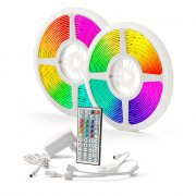 Brilite 10m LED RGB Strip Set mit Bewegungsmelder und 44-Tasten Fernbedienung