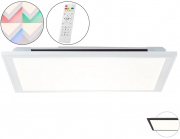 Brilliant Allie LED-Deckenpaneel 40 x 40 cm mit RGB-Hintergrundbeleuchtung und Fernbedienung