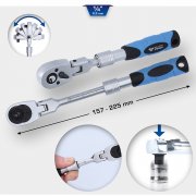 Brilliant Tools 1/4" Teleskop-Umschaltknarre mit flexibelem Kopf