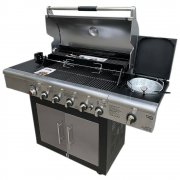 BRINKMANN 6+1 Edelstahl Gasgrill mit Seitenkocher