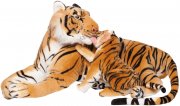 Brubaker 100 cm Tiger Kuscheltier mit Baby-Tiger