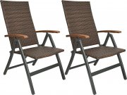 Brubaker 2er Set Polyrattan Gartenstuhl Modena f&uuml;r 124,99&euro; statt 159,99&euro;