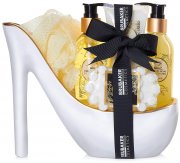 BRUBAKER Cosmetics Luxus Vanilla Spa Beautyset - 6-teiliges Geschenkset in Keramik Stiletto