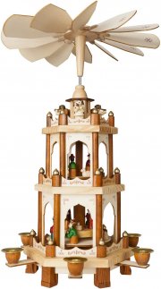 Brubaker Weihnachtspyramide 3 Etagen 45cm H&ouml;he