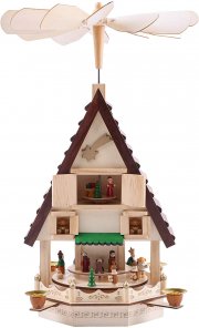  BRUBAKER Weihnachtspyramide 49 cm - Weihnachtskrippe auf 4 Etagen f&uuml;r 52,49&euro; statt 69,99&euro;