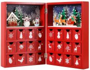 Brubaker Wiederverwendbarer Adventskalender aus Holz zum Bef&uuml;llen