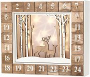 Brubaker Wiederverwendbarer Adventskalender aus Holz zum Bef&uuml;llen