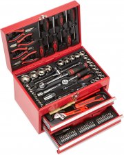 Br&uuml;der Mannesmann M29066 155-teilige best&uuml;ckte Werkzeugbox