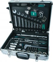 Br&uuml;der Mannesmann M29077 159-teiliger Alu-Werkzeugtrolley