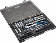 Br&uuml;der Mannesmann M29775 Steckschl&uuml;ssel-Satz 1/4 Zoll + 1/2 Zoll 94-teilig