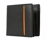 bruno banani Herren Geldb&ouml;rse Portemonnaie Geldbeutel Black/Orange