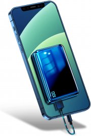 Bscame Powerbank 10000mAh mit 2 USB Ausg&auml;nge und LCD Anzeige