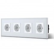 BSEED 4-fach Steckdose mit Kristallglas-Optik f&uuml;r nur 13,79&euro;