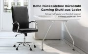 B&uuml;rostuhl der Marke LANGRIA mit hoher R&uuml;ckenlehne H&ouml;henverstellbar aus Kunstleder nur 79,99&euro;