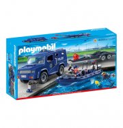 Bundespolizei Truck mit Schnellboot von Playmobil