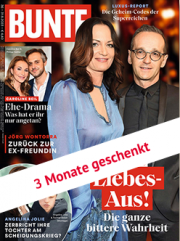BUNTE - 3 Monate Schnupperabo mit 13 Ausgaben geschenkt