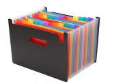 Bunte Dokumentenmappe (A4) mit 24 Taschen f&uuml;r 9,98&euro; (statt 17&euro;)