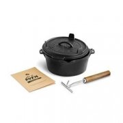 BURNHARD Dutch Oven Feuertopf mit Deckel, Schmortopf aus Gusseisen f&uuml;r 43,92&euro;