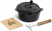 BURNHARD Dutch Oven Feuertopf mit Deckel, Schmortopf aus Gusseisen f&uuml;r 43,92&euro; statt 54,90&euro;