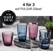 BUTLERS &ndash; 4 f&uuml;r 3 auf PULSAR Gl&auml;ser