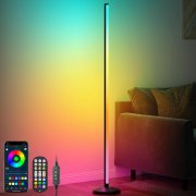 Buyya RGB LED Stehlampe mit Musik Sync, Fernbedienung und App Steuerung
