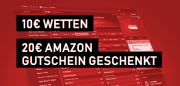Bwin Sportwetten: Nur 10&euro; einzahlen und 20&euro; Amazon Gutschein kassieren