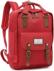 CALIYO Damen und M&auml;dchen Rucksack in rot mit Laptopfach