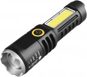 CalmGeek Wiederaufladbare COB LED Taschenlampe mit Seitenlicht