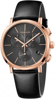 Calvin Klein K8Q376C3 Herren Chronograph mit Leder Armband