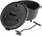 Camp Chef Deluxe 6 Liter Gusseisen Dutch Oven DO-10 mit Deckelheber
