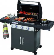 Campingaz Gasgrill 3 Series Classic EXSE BBQ Grill mit 3 Edelstahl-Brennern und Seitenkocher